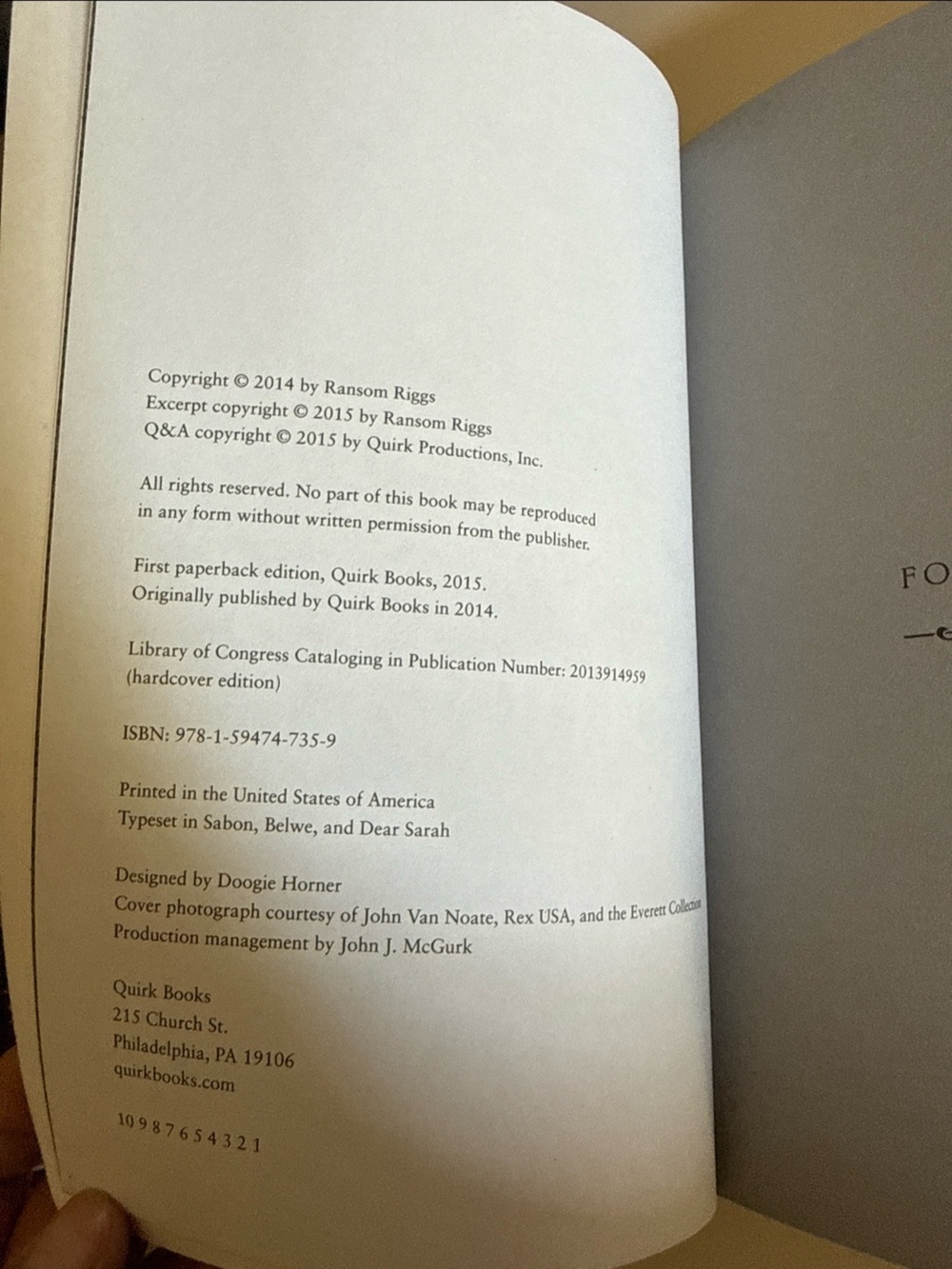 2 Book Bundle Miss Peregrine's Peculiar Children Library Of Souls And HollowCity - Picture 7 of 7